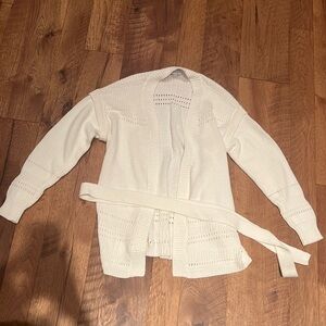 Intermix Woman’s White Cardigan Size P